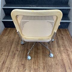 ▼値下げ▼ 【店頭保管】【展示品・未使用品】デスクチェア ラタン調デスクチェア チェア 椅子 参考価格22,990円💳自社配送時🌟代引き可💳※現金、クレジット、スマホ決済対応※の画像