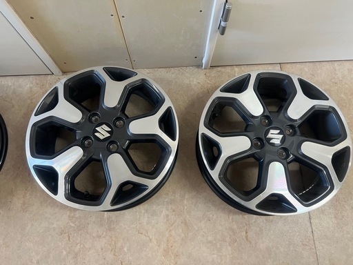 ハスラー 純正ホイール 15インチ 15インチ スチールホイール4本 ハスラー純正 ハスラー純正 15インチ 4H p.c.d 100 ホイール・タイヤ・スズキ ハスラー純正 15インチ  新品タイヤ4本セット☆・ご成約・ホイール ガレージ南風原店・○中古○ホイール:15-4.5+45 PCD:100/4H○タイヤ:165/55R15  海外製タイヤ ...