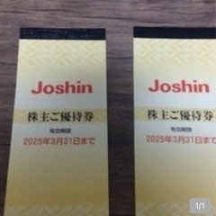 ジョーシン電気優待券
