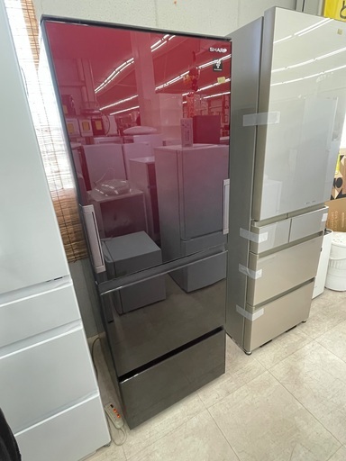 SHARP 3ドア冷蔵庫 2020年製 SJ-GW35G-R 350ℓ