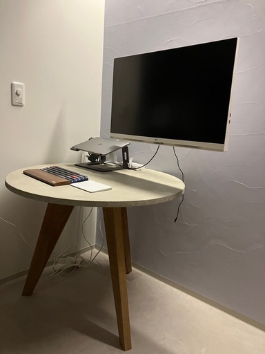 [予約中][ジャンク]Less is more 円形 ラウンドテーブル Φ 88cm