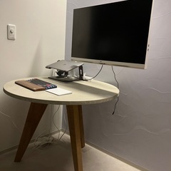 [予約中][ジャンク]Less is more 円形 ラウンドテーブル Φ 88cmの画像