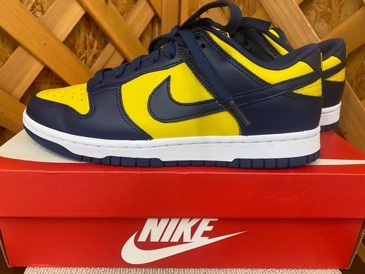 【愛品館江戸川店】ナイキ ダンク ロー レトロ "ミシガン" バーシティ メイズ/ミッドナイト ネイビーSIZE:25.5CM 美品 ID:107-051179-007