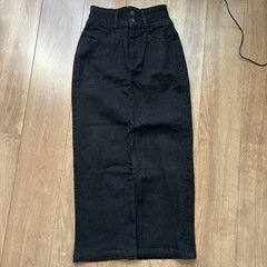 AZUL BY MOUSSY デニムスリット入りロングスカート