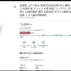 加湿器、ウェブカメラ、ワイヤレスイヤホンの画像