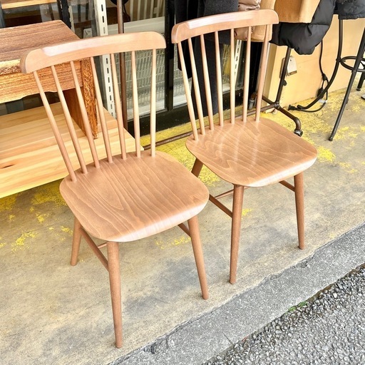 《売約済》【武蔵小山店】[2脚セット] TON CHAIR TO-35 Nougat アイロニカチェア 椅子 イス ダイニング チェア ビーチ材 リビング カフェ チェコ原産