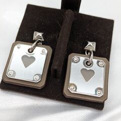 【HERMES】アスドゥクール ハート スウィングピアス Ｚ刻印☆ＳＡ品☆質屋 ユニオン本通店 エルメスの画像