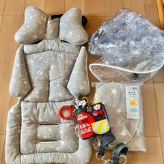ベビーカーとチャイルドシートセットの画像