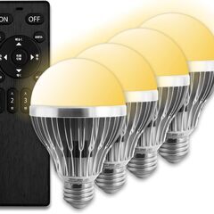 【Amazon限定ブランド】100w形相当+60w形相当 調光調色 リモコン付 LED電球 口金 E26の画像