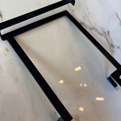 tower/タワー キッチンシンク下収納扉タオルハンガー 高さ20.5cmの画像