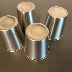 ステンレスコップ4個セットの画像
