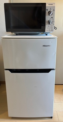 冷蔵庫、電子レンジセット　女性一人暮らし使用品　近場なら配送します