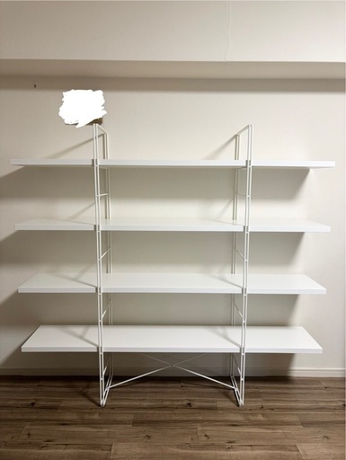 廃盤】IKEA「ENETRI」白シェルフ棚 (ikm) 西大橋の収納家具《棚