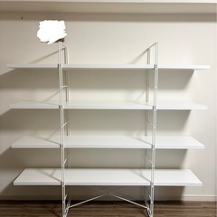 【廃盤】IKEA「ENETRI」白　シェルフ　棚