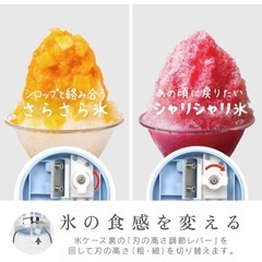 電動かき氷機⭐︎美品 さらさら&シャリシャリ 2wayの画像