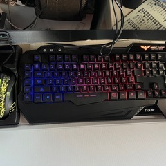ゲーミングキーボード&マウス havit HV-KB558CM BLACKの画像