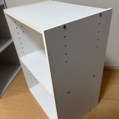 カラーボックス　2段　白の画像