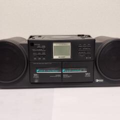 シャープ  コンパクトディスク ステレオダブルカセット