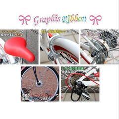 女の子用自転車　中古　屋内保管の画像