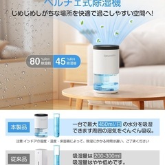 ✨カビ防止✨ 除湿機 除湿器 小型 1000ml スピード乾燥 コンパクトの画像