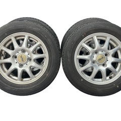夏タイヤ155/65R13新品同様バリ目アルミホイール付4本セット (わらばー 