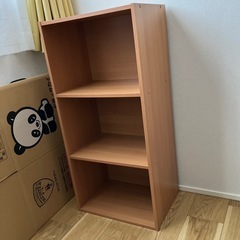 3段カラーボックス