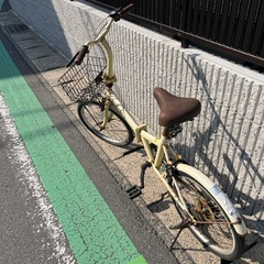 【すぐ乗れます】  自転車　折りたたみ自転車　キャプテンスタッグの画像