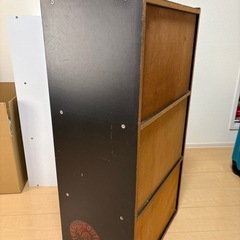 カラーボックス　3段　黒の画像