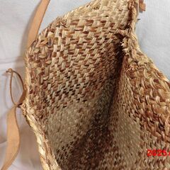草編みの大きな手提げ袋【値下げ】の画像