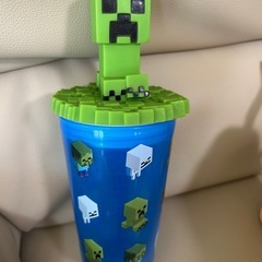 マイクラセット　タンブラー　ぬいぐるみ　クリーパー　ネコの画像