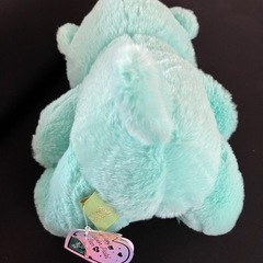 ハッピーバースカラー　パステルベア　ハート　5月　28cm ミントグリーン ぬいぐるみ　mayの画像