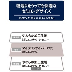 ニトリ　セミロング　枕の画像