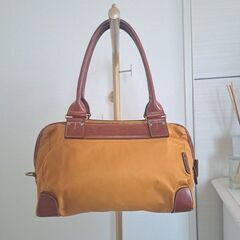 フェリージ　felisi  ナイロンハンドバッグ レザーオレンジ
