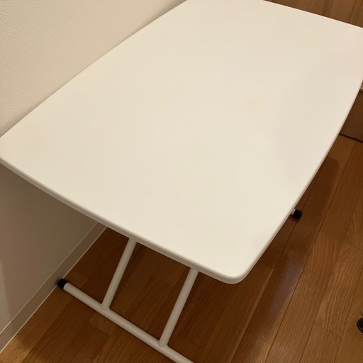 テーブル サイドテーブル ソファーテーブル 昇降式 カフェテーブル 折りたたみ おしゃれ 幅85 コンパクト 高さ調整 ベッドサイド サブ 木目