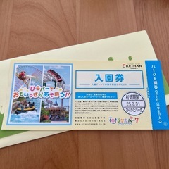 【今月中行く予定のある人必見！】ひらかたパーク　入園券