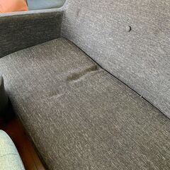 【FU2219】★2人用ソファー ※底破れ ソファー 家具 堺市 深井 【ジャングルジャングル深井店】の画像