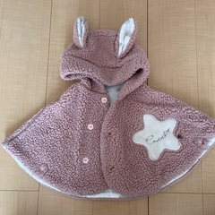 うさ耳付きポンチョ