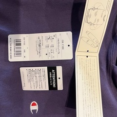 【新品】Champion グレイッシュパープル フード付きパーカーMサイズの画像