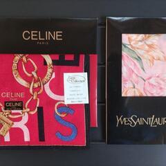 【新品】CELINE、YVES SAINT LAURENTハンカチ２枚(ケース入り)→お取引中です。の画像