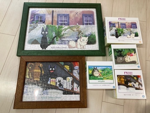 新品　未使用　ジブリ　パズル　まとめ売り 300ピース　108ピース　150 となりのトトロ ジグソーパズル 108ピース（なにが釣れるかな