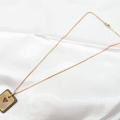 【HERMES】アスドゥクール ハート スウィングペンダントネックレス Ｚ刻印☆Ａ品☆質屋 ユニオン本通店 エルメスの画像