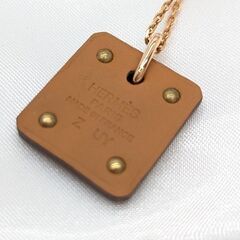 【HERMES】アスドゥクール ハート スウィングペンダントネックレス Ｚ刻印☆Ａ品☆質屋 ユニオン本通店 エルメスの画像