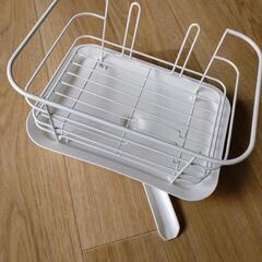 美品✨コンパクト食器カゴ〜ホワイト