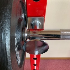 パワーラック、バー、ベンチ台、プレートセットの画像
