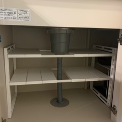 ニトリのシンク下収納 伸縮ラックの画像