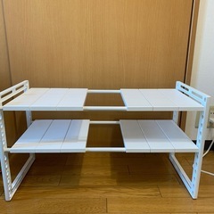 ニトリのシンク下収納 伸縮ラックの画像