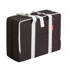 【美品】持ち運びベビーベッドセット（farska コンパクトベッド FITセット/ブラウン）の画像