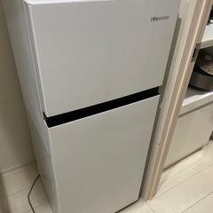 Hisense ノンフロン冷凍冷蔵庫 124L 2024年製 HR-B12HWの画像