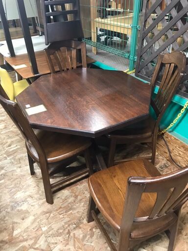 ダイニングセット 4人用 4人掛け オクタゴン ジャングルジャングル貝塚