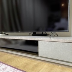 【3月中】日本製テレビ台 210cm 大川家具 定価6万【取りに...